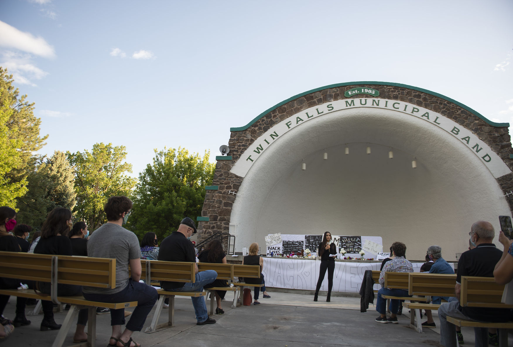 A vigil for George Floyd and others